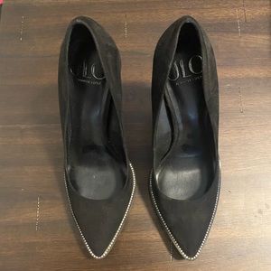 Jennifer Lopez (JLo) rhinestone black heels Size 6